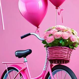 Pink bike wallpaper