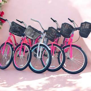 Pink bike wallpaper