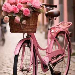 Pink bike wallpaper