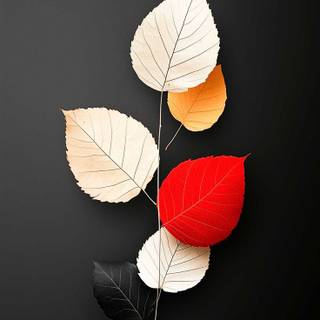 Autumn season black wallpaper
