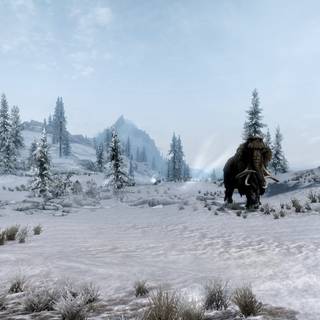 Videogame winter wallpaper