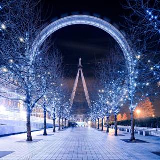 Christmas lights Macbook wallpaper