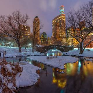 New York winter desktop wallpaper