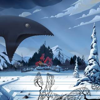 Videogame winter wallpaper