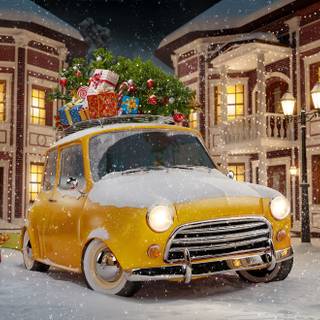 Winter car PC wallpaper