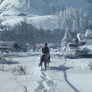 Videogame winter wallpaper