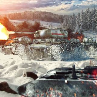 Videogame winter wallpaper