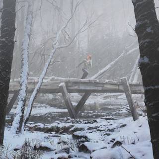 Videogame winter wallpaper