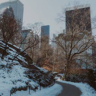 New York winter desktop wallpaper