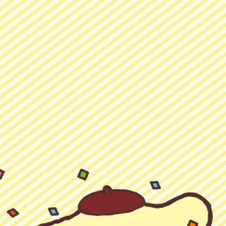 Pompompurin Happy New Year wallpaper