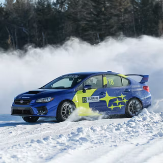 Subaru Impreza winter wallpaper