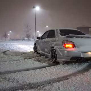 Subaru Impreza winter wallpaper