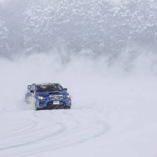 Subaru Impreza winter wallpaper