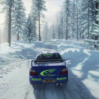 Subaru Impreza winter wallpaper