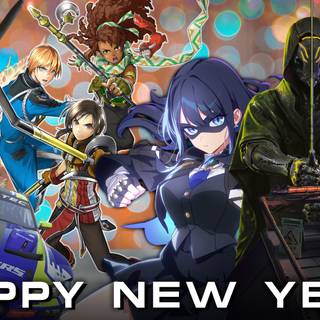 Video games New Year wallpaper