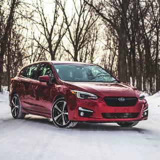 Subaru Impreza winter wallpaper