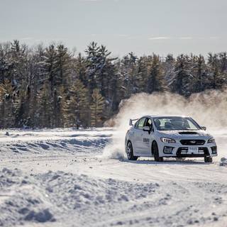 Subaru Impreza winter wallpaper