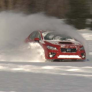 Subaru Impreza winter wallpaper