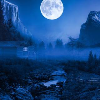 3440x1440 moon wallpaper