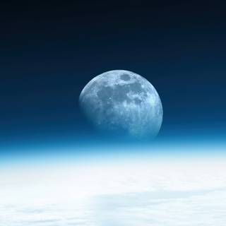 3440x1440 moon wallpaper