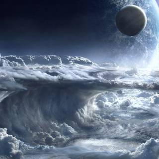 3440x1440 moon wallpaper