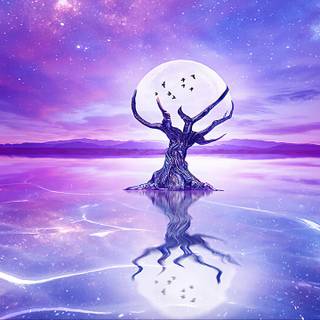 3440x1440 moon wallpaper