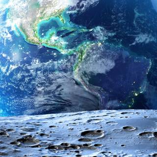 3440x1440 moon wallpaper