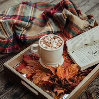 Chill cozy autumn wallpaper