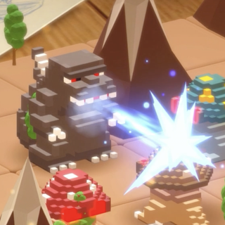 Godzilla Voxel Wars wallpaper