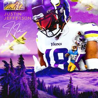 Justin Jefferson cool wallpaper
