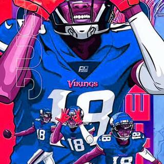 Justin Jefferson cool wallpaper