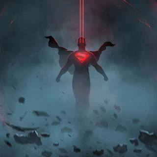 Superman in space wallpaper