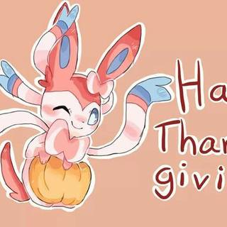 Thanksgiving Eevee wallpaper
