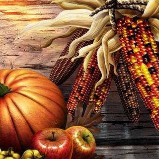 Thanksgiving 80s desktop wallpaper