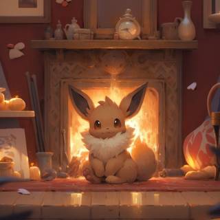 Thanksgiving Eevee wallpaper