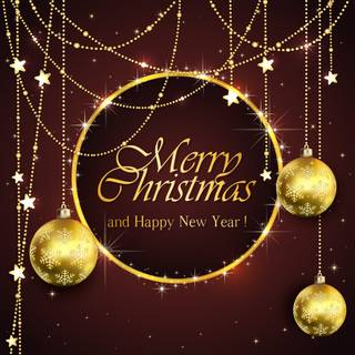 Merry Christmas and Happy New Year 2026 wallpaper