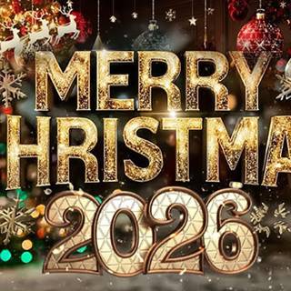 Merry Christmas and Happy New Year 2026 wallpaper