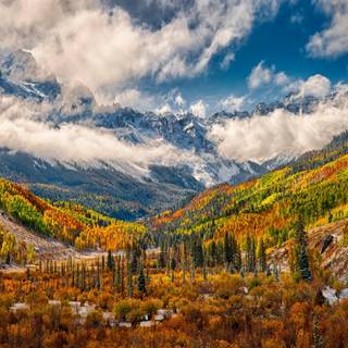 Autumn cloud wallpaper