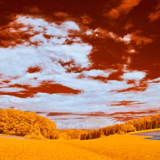 Autumn cloud wallpaper