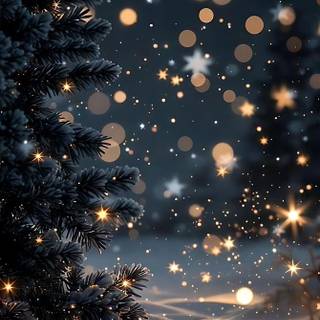 Dark winter vertical wallpaper