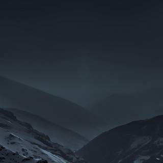 Dark winter vertical wallpaper