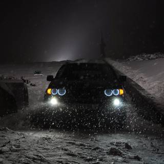 Winter cars 4k wallpaper