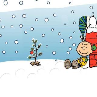 Winter Snoopy PC wallpaper