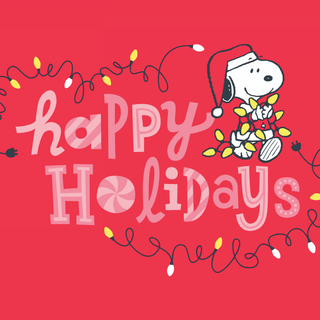 Winter Snoopy PC wallpaper