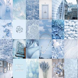 Winter light blue wallpaper