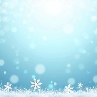 Winter blue computer wallpaper