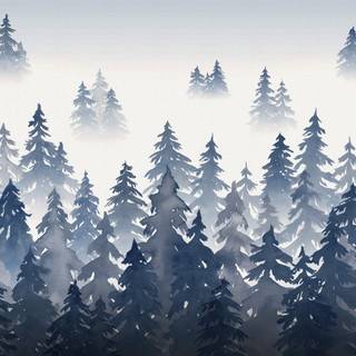 Winter blue computer wallpaper