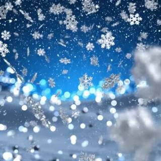 Winter blue computer wallpaper