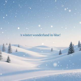 Winter blue computer wallpaper