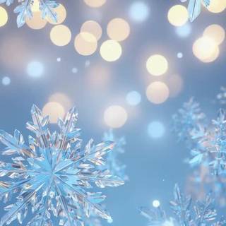 Winter blue computer wallpaper